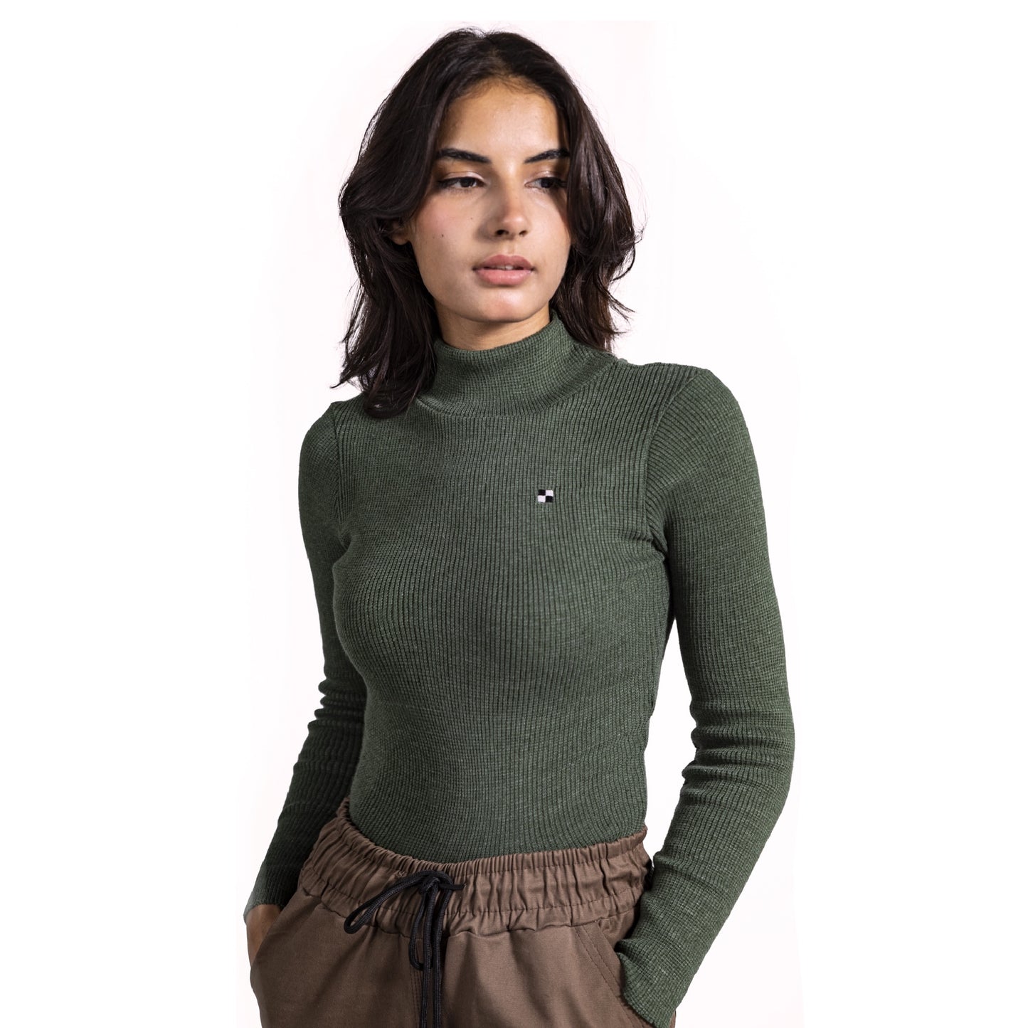 Olive High-Neck