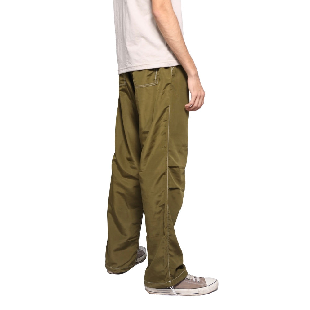 Olive Low Rise Parachute Trousers