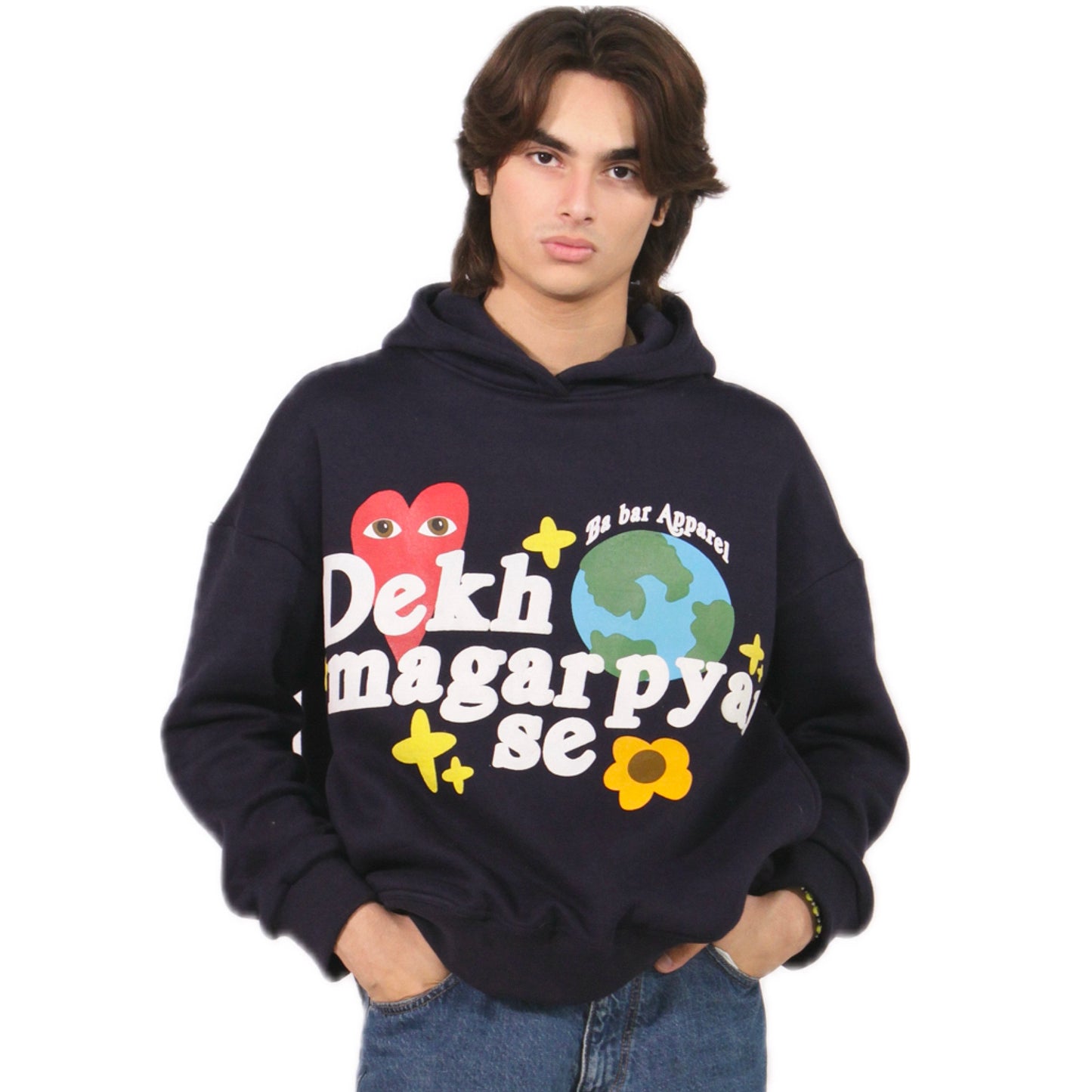 Puffy "Dekh Magar Pyar Se" Oversized Hoodie