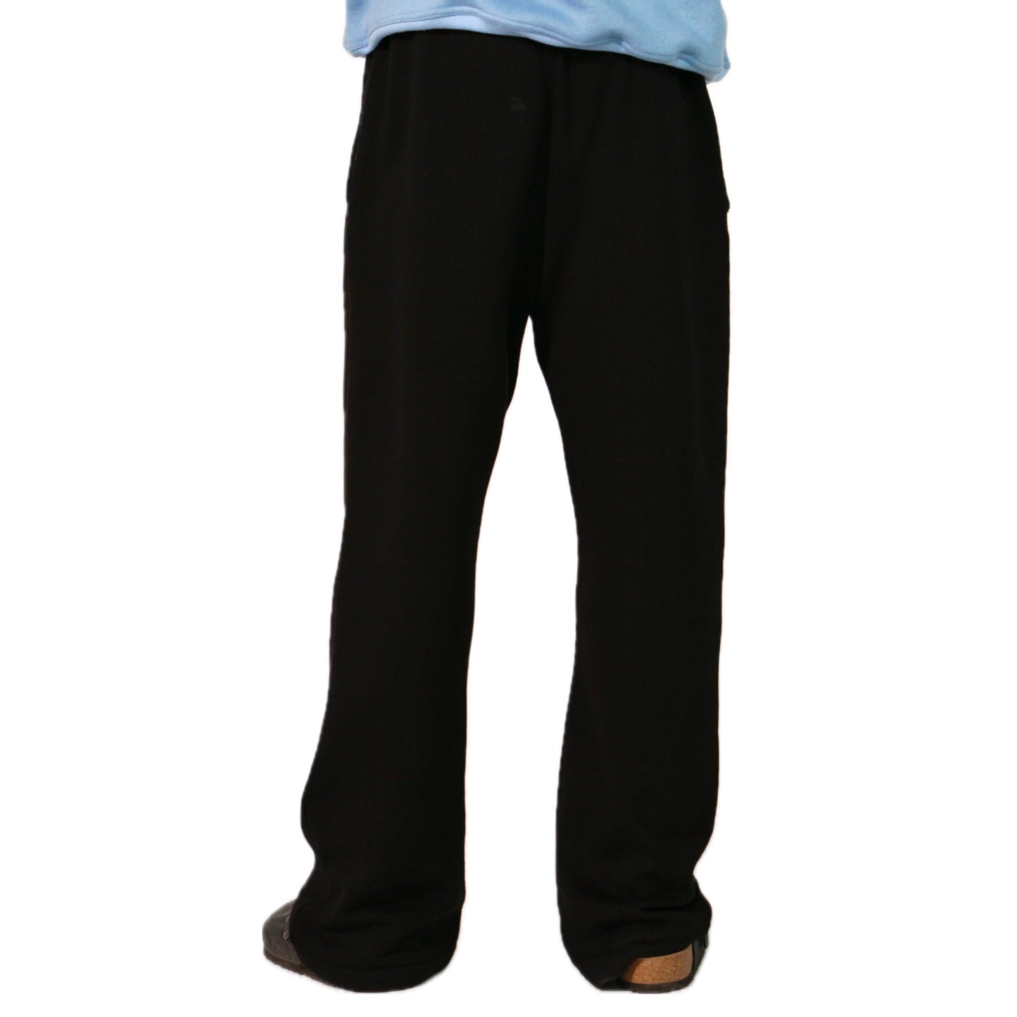 Unisex Black Straight Sweatpants