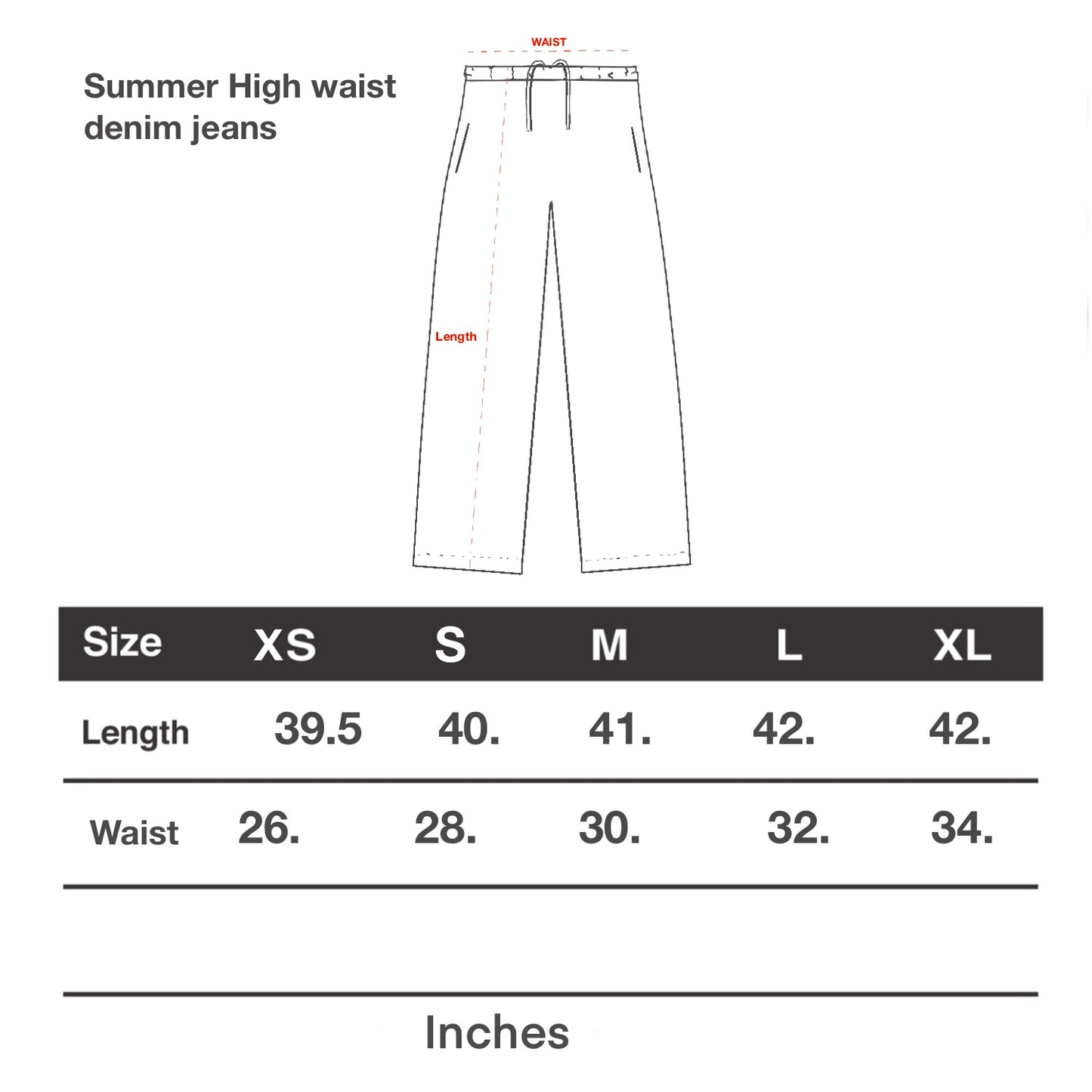 Summer's High-Waist Denim jeans