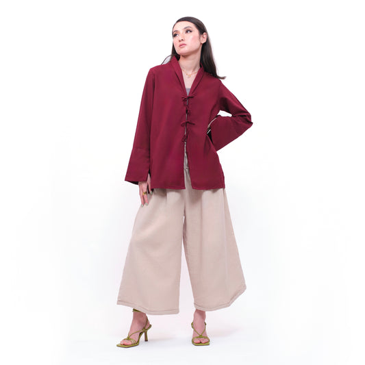 Rosé Front Tie Tunic