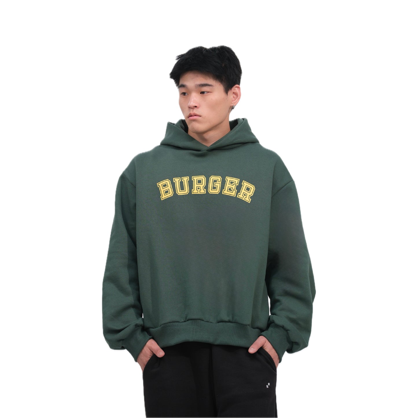 Burger Unisex Puff Baggy Hoodie