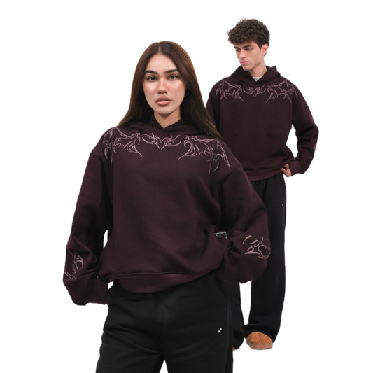 Cherry Tattoo Unisex Baggy Hoodie