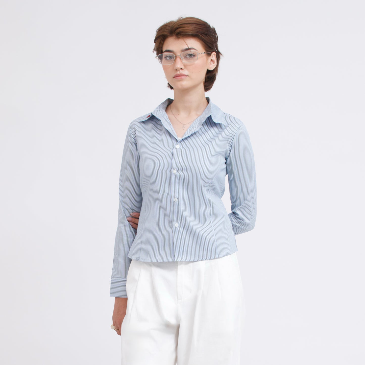 Sylvie's Back Tie Button Down Shirt