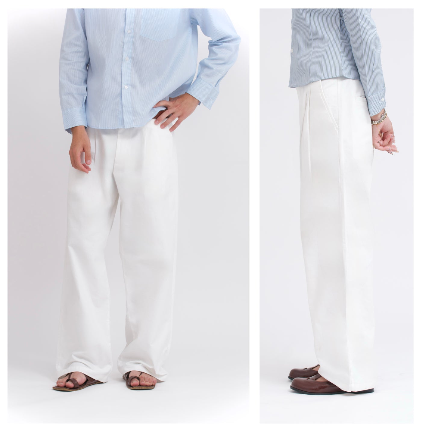Kai Wide Unisex Tailored Trousers