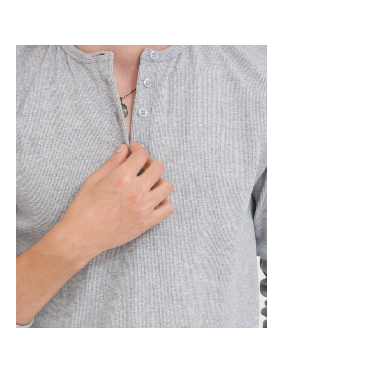 Fall Unisex Grey Henley