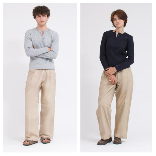 Dune Wide Unisex Tailored Trousers