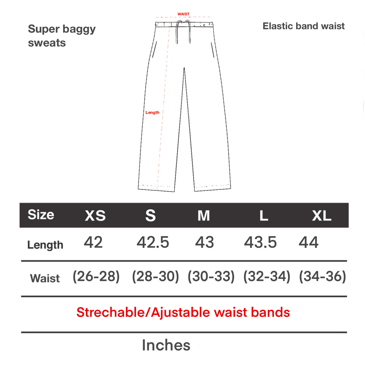 Hyder Grey Wide Unisex Sweatpants