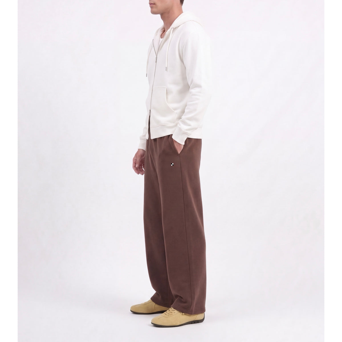 Choco Brown Wide Unisex Sweatpants