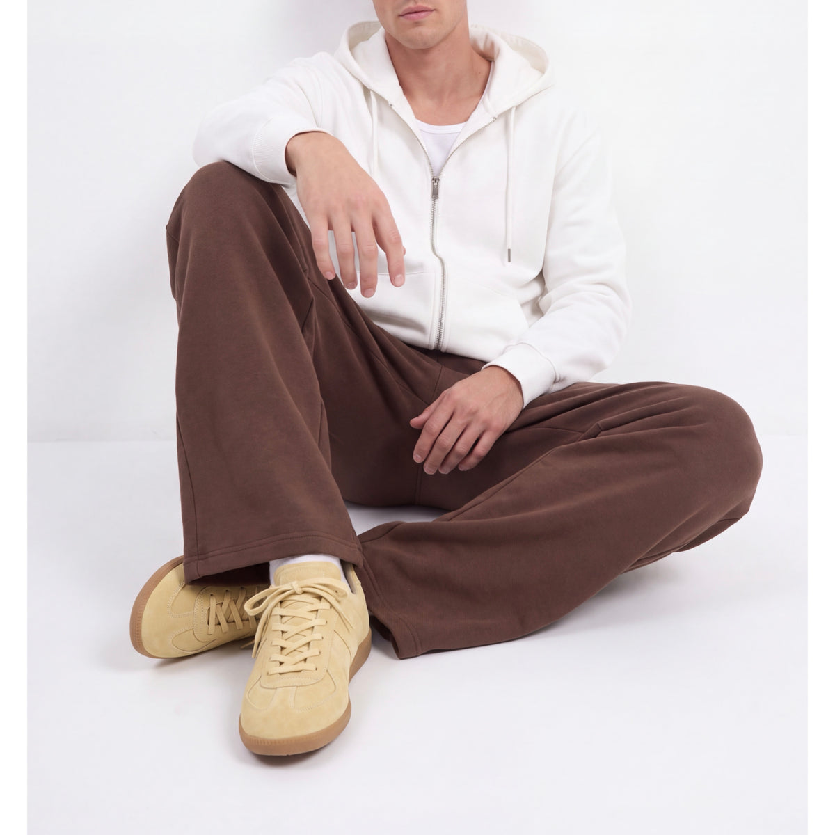 Choco Brown Wide Unisex Sweatpants