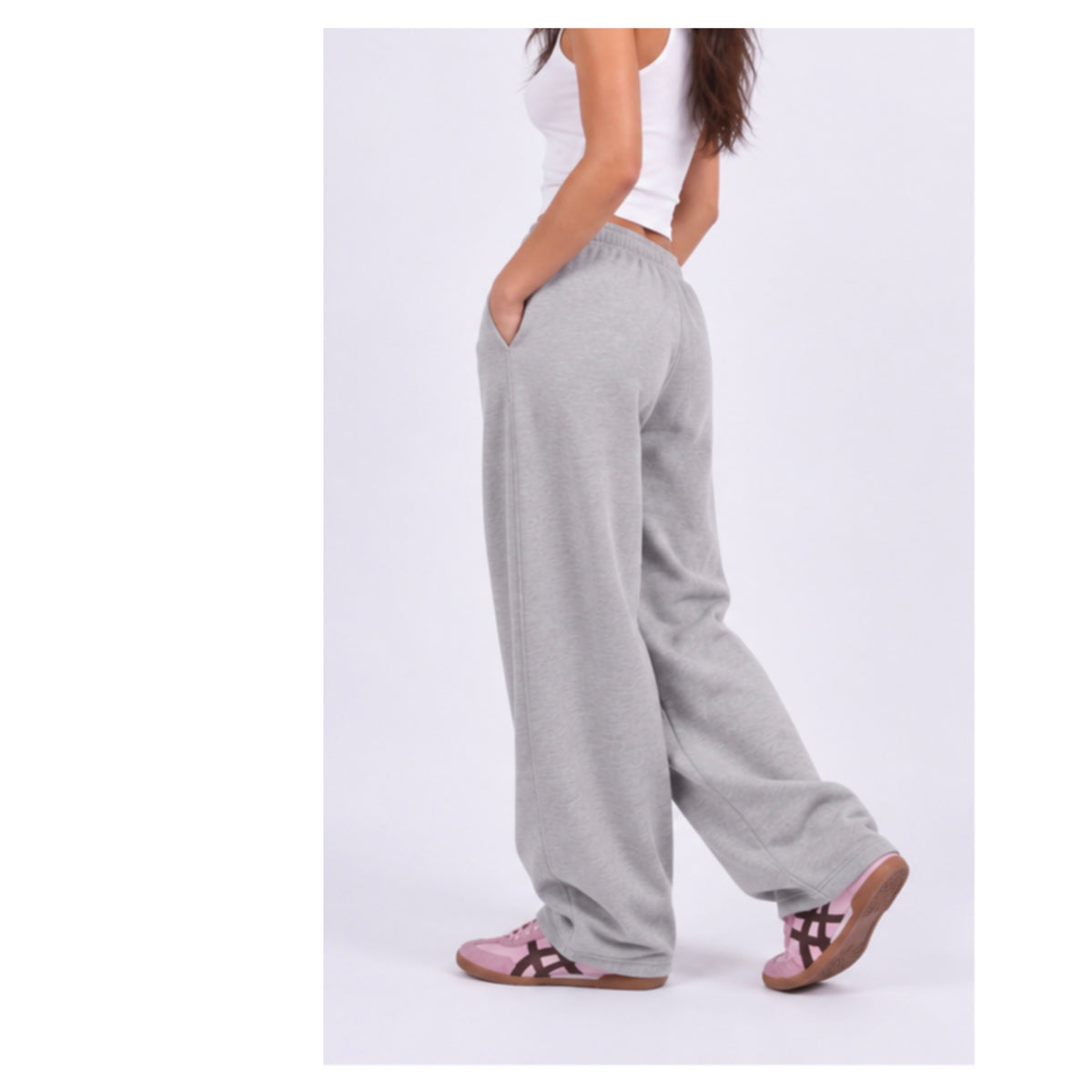 Hyder Grey Wide Unisex Sweatpants