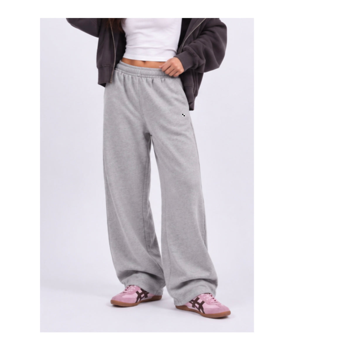 Hyder Grey Wide Unisex Sweatpants