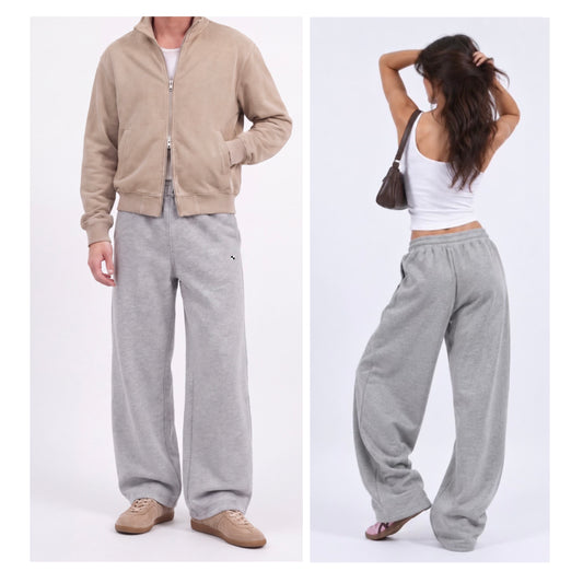 Hyder Grey Wide Unisex Sweatpants