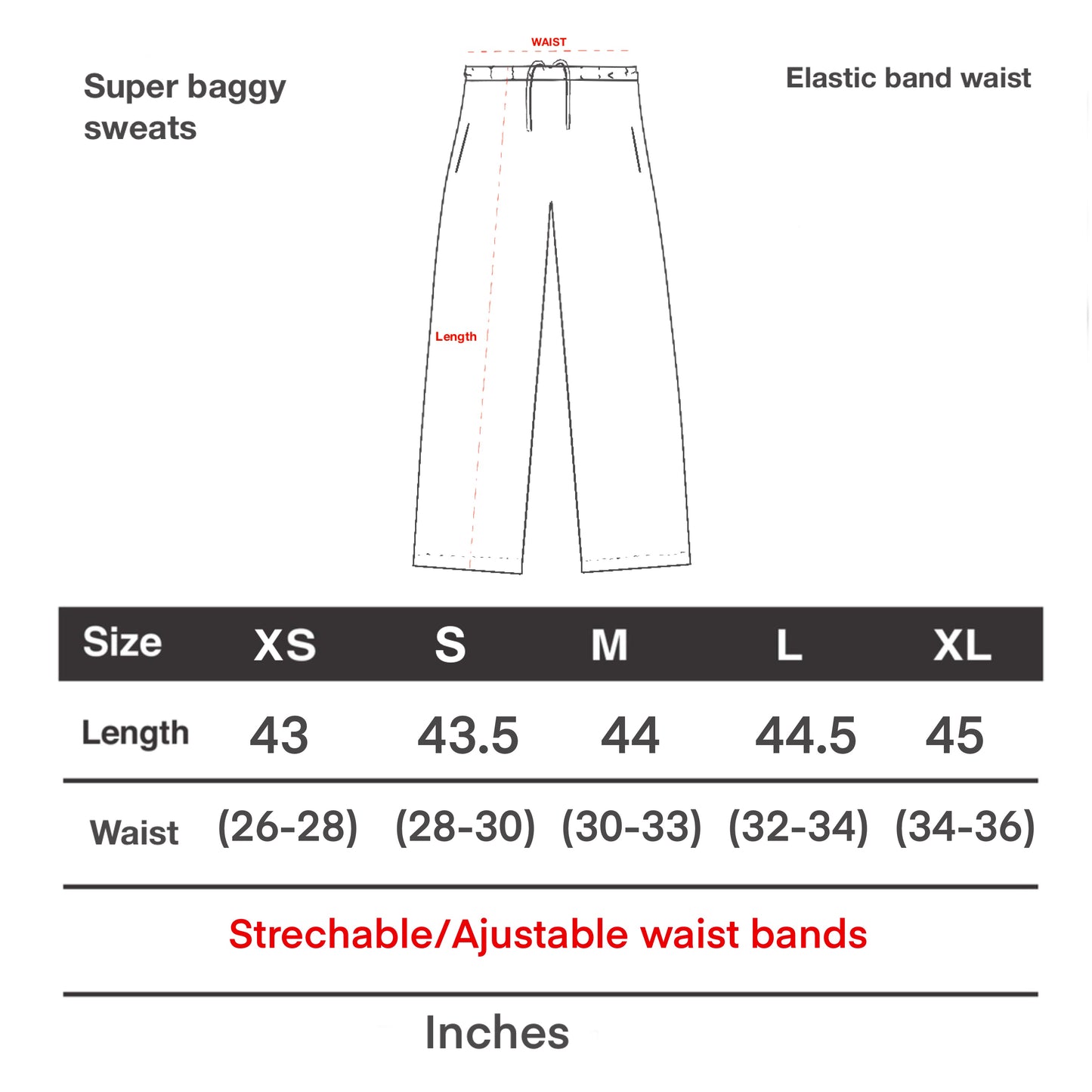 Grey Wide Unisex Sweatpants