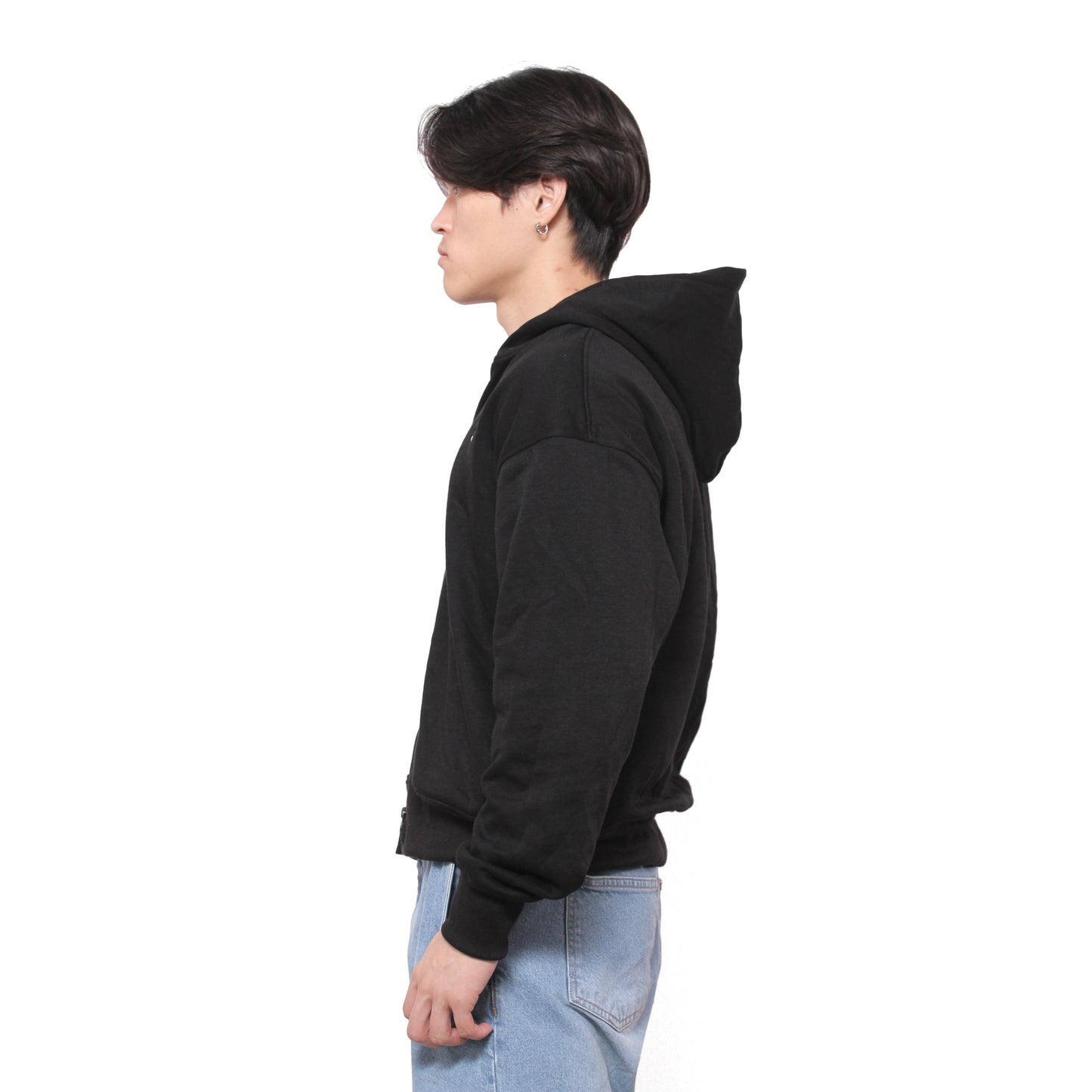 Black Double Baggy Zipper