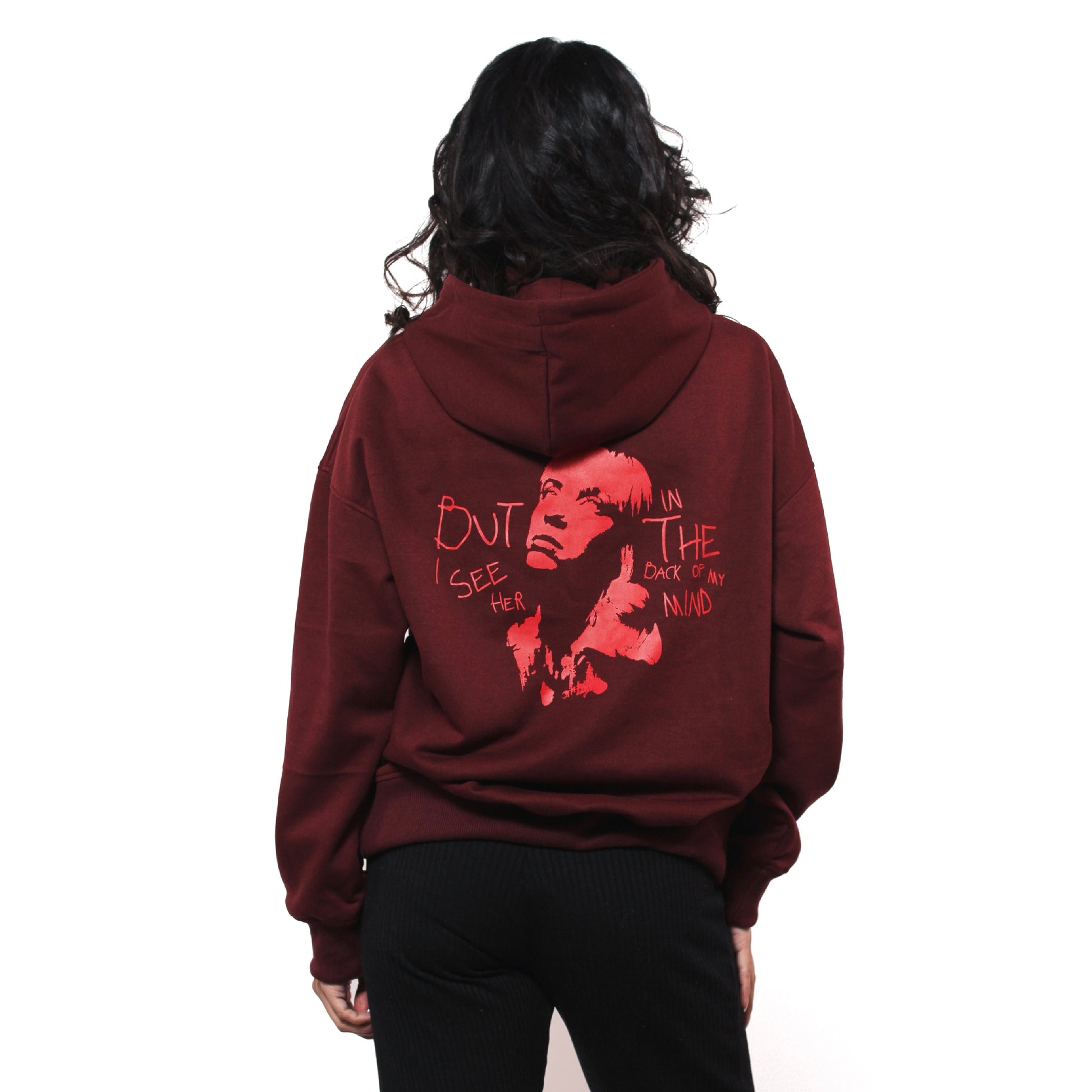 Clothing Billie Eilish Maroon Hoodie Billie Eilish Happier Than