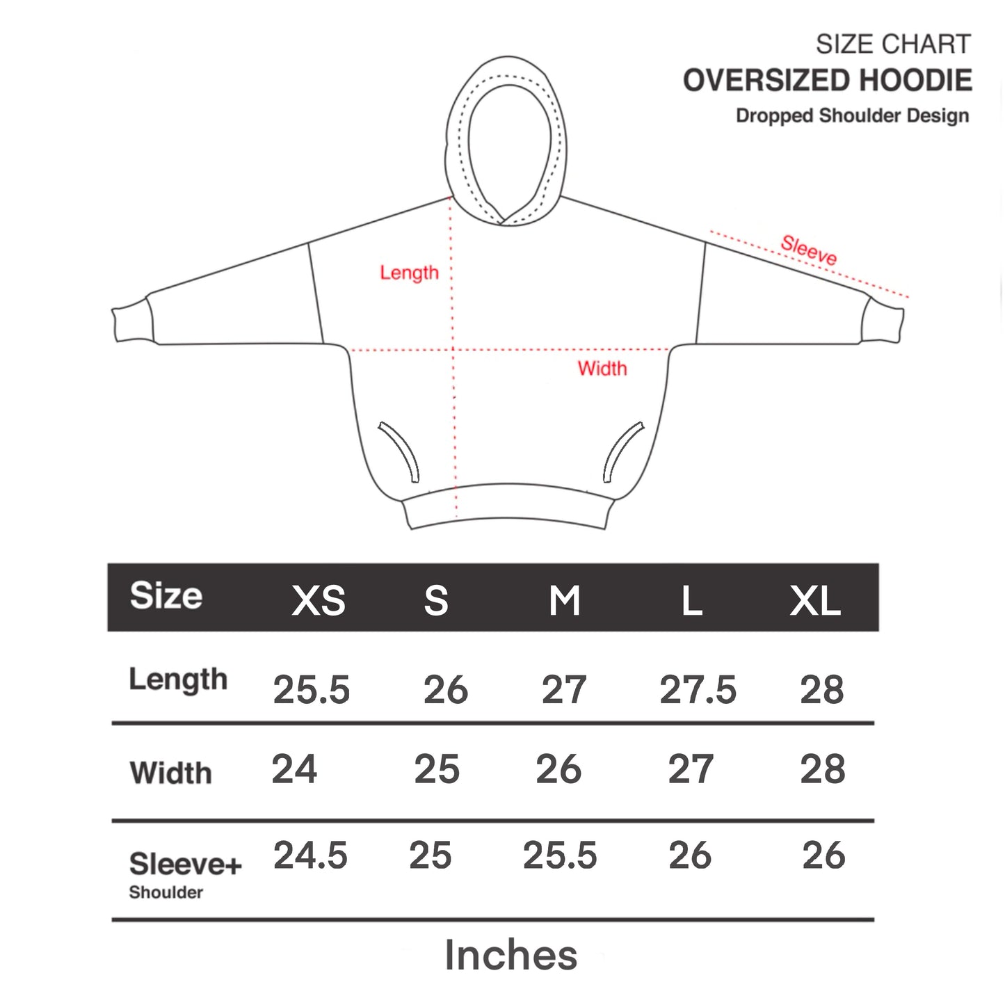 Cherry Tattoo Unisex Baggy Hoodie